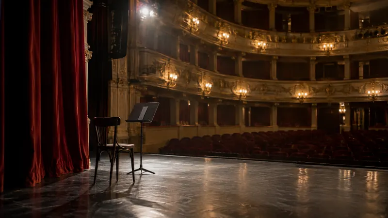 Editorial image illustrating the work behind a night at the theater